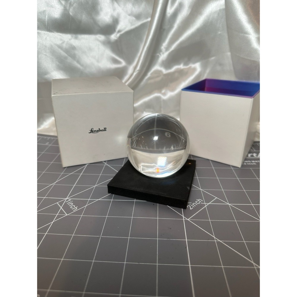 ORIGINAL LENSBALL - 80MM CLEAR CRYSTAL PHOTOGRAPHY MAGNIFYING SPHERE